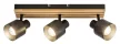 Rabalux Noxelle 73422 spotlámpa, matt fekete/ tölgy, 3x E14 (max 10 W) foglalat, IP20