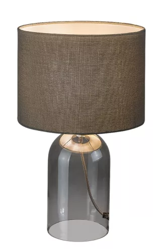 Rabalux Luxin 74047 asztali lámpa, füstszínű üveg, 1x E14 (max 40 W) foglalat, IP20