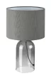 Rabalux Luxin 74047 asztali lámpa, füstszínű üveg, 1x E14 (max 40 W) foglalat, IP20