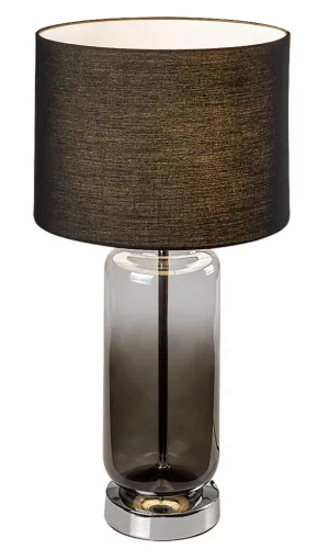 Rabalux Rien 74049 asztali lámpa, füstszínű üveg, 1x E27 (max 60 W) foglalat, IP20