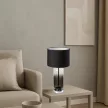 Rabalux Rien 74049 asztali lámpa, füstszínű üveg, 1x E27 (max 60 W) foglalat, IP20