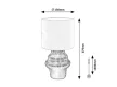 Rabalux Glimo 74058 asztali lámpa, fekete, 1x E14 (max 40 W) foglalat, IP20