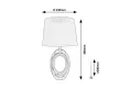 Rabalux Dalora 74063 asztali lámpa, bronz, 1x E14 (max 25 W) foglalat, IP20