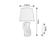Rabalux Dayami 74074 asztali lámpa, kék, 1x E14 (max 40 W) foglalat, IP20
