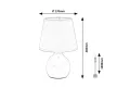 Rabalux Ingrid 74077 asztali lámpa, zöld, 1x E14 (max 40 W) foglalat, IP20