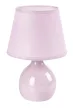 Rabalux Ingrid 74078 asztali lámpa, rózsa, 1x E14 (max 40 W) foglalat, IP20