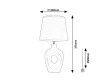 Rabalux Madelor 74079 asztali lámpa, bézs, 1x E14 (max 25 W) foglalat, IP20