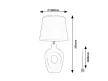 Rabalux Madelor 74080 asztali lámpa, barna, 1x E14 (max 25 W) foglalat, IP20