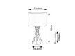 Rabalux Nivra 74082 asztali lámpa, fekete, 1x E27 (max 40 W) foglalat, IP20