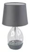 Rabalux Apolonia 74228 asztali lámpa, szürke, 1x E27 (max 40 W) foglalat, IP20