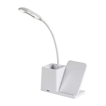 Rabalux Cerie 74233 asztali lámpa, fehér, beépített LED 4 W, 200 lm, 3000, 4000, 6500 K, IP20