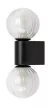 Rabalux Colzar 75022 fürdőszobai lámpa, matt fekete, 2x G9 (max 3,5 W) foglalat, IP44