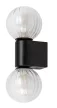 Rabalux Colzar 75022 fürdőszobai lámpa, matt fekete, 2x G9 (max 3,5 W) foglalat, IP44