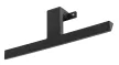 Rabalux Loric 75024 fürdőszobai lámpa, fekete, beépített LED 6 W, 375 lm, 4000 K, IP44