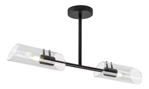 Rabalux Teodoro 75028 fürdőszobai lámpa, fekete, 2x E14 (max 12 W) foglalat, IP44