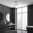 Rabalux Teodoro 75028 fürdőszobai lámpa, fekete, 2x E14 (max 12 W) foglalat, IP44