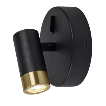 Rabalux Kadir 75040 fürdőszobai lámpa, fekete/ arany, beépített LED 3 W, 270 lm, 4000 K, IP20