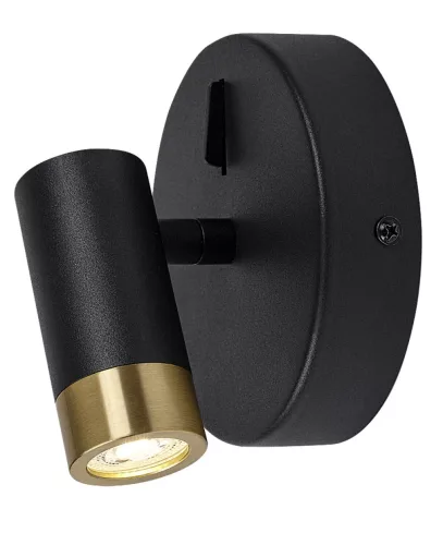 Rabalux Kadir 75040 fürdőszobai lámpa, fekete/ arany, beépített LED 3 W, 270 lm, 4000 K, IP20