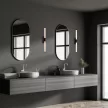 Rabalux Tilora 75045 fürdőszobai lámpa, fekete, beépített LED 8 W, 790 lm, 4000 K, IP44