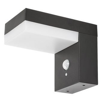   Rábalux 77009 ZREBAR kültéri napelemes lámpa fekete színben, 450 lm, 6W teljesítmény, 10000h élettartammal, IP44 védettséggel, 4000K ( Rábalux 77009 )