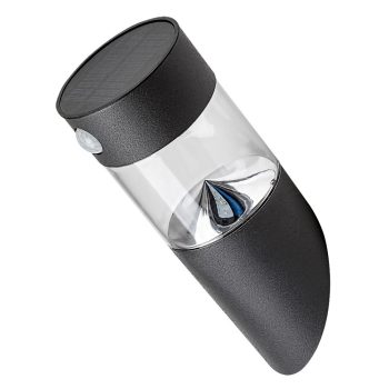   Rábalux 77015 KAPUAS kültéri napelemes lámpa fekete színben, 100 lm, 1,5W teljesítmény, 10000h élettartammal, IP44 védettséggel, 4000K ( Rábalux 77015 )