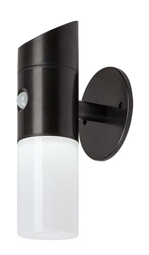 Rábalux 77030 LUTTO kültéri mozgásérzékelős napelemes lámpa fekete színben, 65 lm, 1W teljesítmény, 15000h élettartammal, IP44 védettséggel, 6500K ( Rábalux 77030 )
