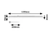 Rabalux Bareg 78010 pultmegvilágító lámpa, fehér, beépített LED 16 W, 1600 lm, 3000/4000 K, IP20