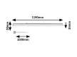 Rabalux Bareg 78015 pultmegvilágító lámpa, fekete, beépített LED 16 W, 1400 lm, 3000/4000 K, IP20