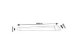 Rabalux Batten light2 78023 pultmegvilágító lámpa, fehér, beépített LED 18 W, 1800 lm, 4000 K, IP20