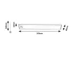 Rabalux Ivanna 78035 pultmegvilágító lámpa, ezüst, beépített LED 2 W, 120 lm, 4000 K, IP20
