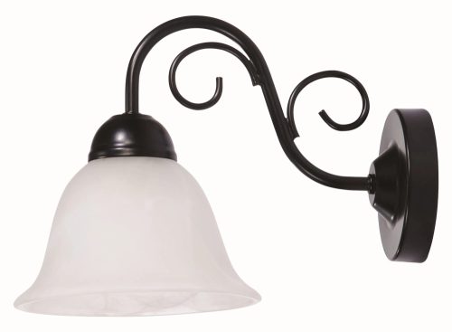 Rábalux 7811 ATHEN beltéri fali lámpa matt fekete színben, E14 foglalattal, IP20 védettséggel ( Rábalux 7811 )