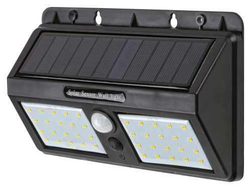 Rábalux 7881 OSTRAVA kültéri napelemes lámpa fekete színben, 225 lm, 2,4W teljesítmény, IP44 védettséggel, 4000K ( Rábalux 7881 )