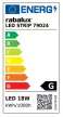 Rábalux 79024 LED szalag, 5m/tekercs, 18W teljesítmény, 15000h élettartammal, 60 LED/m, 10cm-enként vágható, 230V, 50Hz, 3000K, 3 év garanciával ( Rábalux 79024 )