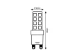 Rabalux SMD-LED 79120 LED izzó, átlátszó, G9 foglalat, 7 W, 640 lm, 4000 K, IP20