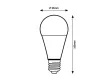 Rabalux SMD-LED 79130 LED izzó, fehér, E27 foglalat, 7 W, 600 lm, 4000 K, IP20