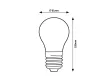 Rabalux Filament-LED 79165 LED filament izzó, átlátszó, E27 foglalat, 12 W, 1500 lm, 4000 K, IP20