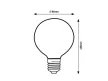 Rabalux Filament-LED 79194 LED filament izzó, átlátszó, E27 foglalat, 7 W, 806 lm, 4000 K, IP20