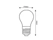 Rabalux Filament-LED 79203 LED filament izzó, átlátszó, E27 foglalat, 18 W, 2452 lm, 4000 K, IP20