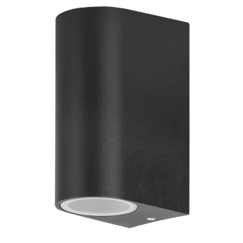   Rábalux 8030 CHILE kültéri fali lámpa fekete színben, 2db GU10 foglalattal, IP44 védettséggel ( Rábalux 8030 )
