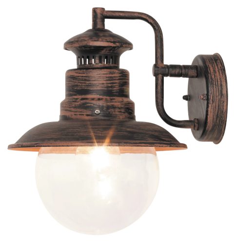 Rábalux 8163 ODESSA kültéri fali lámpa antik barna színben, E27 foglalattal, IP44 védettséggel ( Rábalux 8163 )