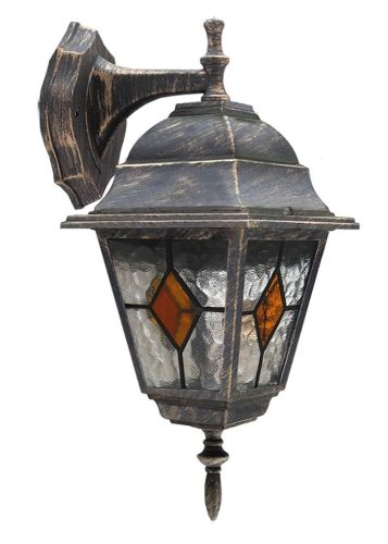Rábalux 8181 MONACO kültéri fali lámpa antik arany színben, E27 foglalattal, IP43 védettséggel ( Rábalux 8181 )