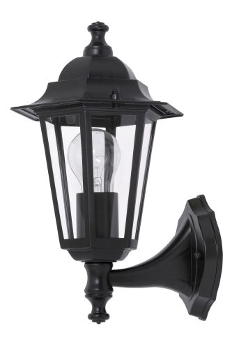 Rábalux 8204 VELENCE kültéri fali lámpa fekete színben, E27 foglalattal, IP43 védettséggel ( Rábalux 8204 )