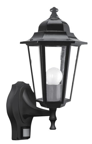 Rábalux 8217 VELENCE kültéri fali lámpa fekete színben, E27 foglalattal, IP43 védettséggel ( Rábalux 8217 )