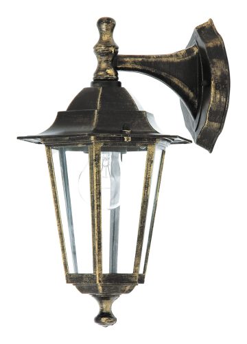 Rábalux 8232 VELENCE kültéri fali lámpa antik arany színben, E27 foglalattal, IP43 védettséggel ( Rábalux 8232 )