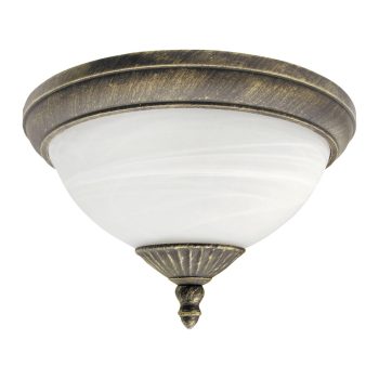   Rábalux 8377 MADRID kültéri mennyezeti lámpa antik arany színben, 2db E27 foglalattal, IP43 védettséggel ( Rábalux 8377 )