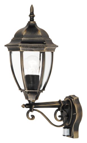 Rábalux 8380 TORONTO kültéri fali lámpa antik arany színben, E27 foglalattal, IP44 védettséggel ( Rábalux 8380 )