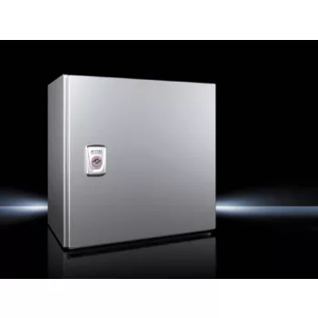   Rittal AX 1003.000 rozsdamentes acél AISI 304L szekrény, teli ajtóval, 300x300x210, IP66, szerelőlappal (Rittal 1003000)