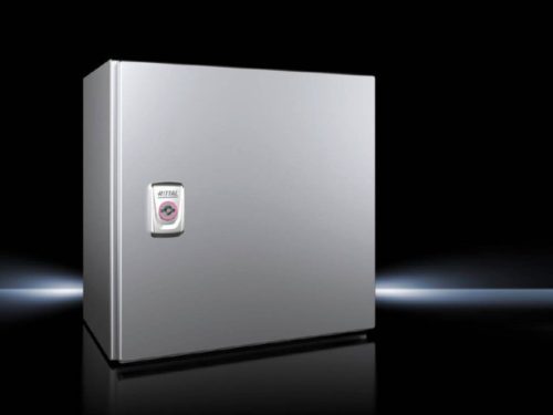 Rittal AX 1003.000 rozsdamentes acél AISI 304L szekrény, teli ajtóval, 300x300x210, IP66, szerelőlappal (Rittal 1003000)