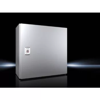   Rittal AX 1006.000 rozsdamentes acél AISI 304L szekrény, teli ajtóval, 380x380x210, IP66, szerelőlappal (Rittal 1006000)
