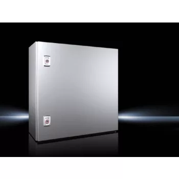   Rittal AX 1007.000 rozsdamentes acél AISI 304L szekrény, teli ajtóval, 500x500x210, IP66, szerelőlappal (Rittal 1007000)